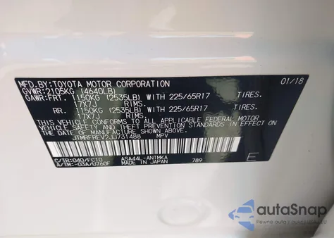 2018 Toyota Rav4 Xle из США, поврежденный, VIN JTMRFREV2JJ731488